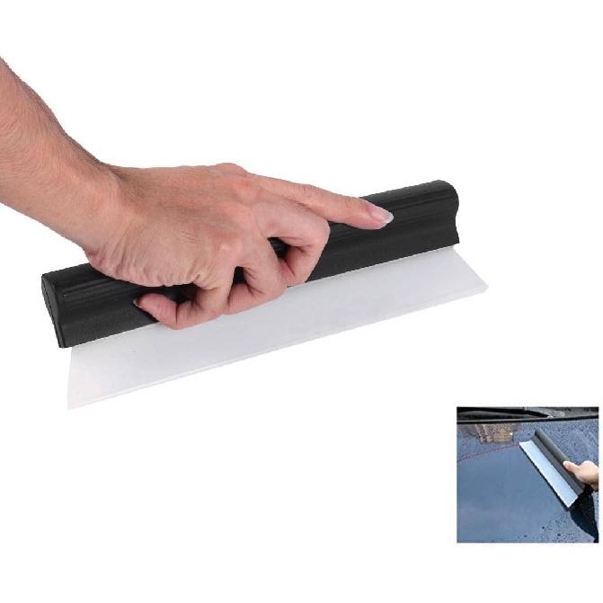 Car Water Blade, Automotive Wiper Blade Squeegee, Silicone Water Blade Quick Drying Wiper Blade Squeegee 10 Inch Black for Car Vehicle Windshield