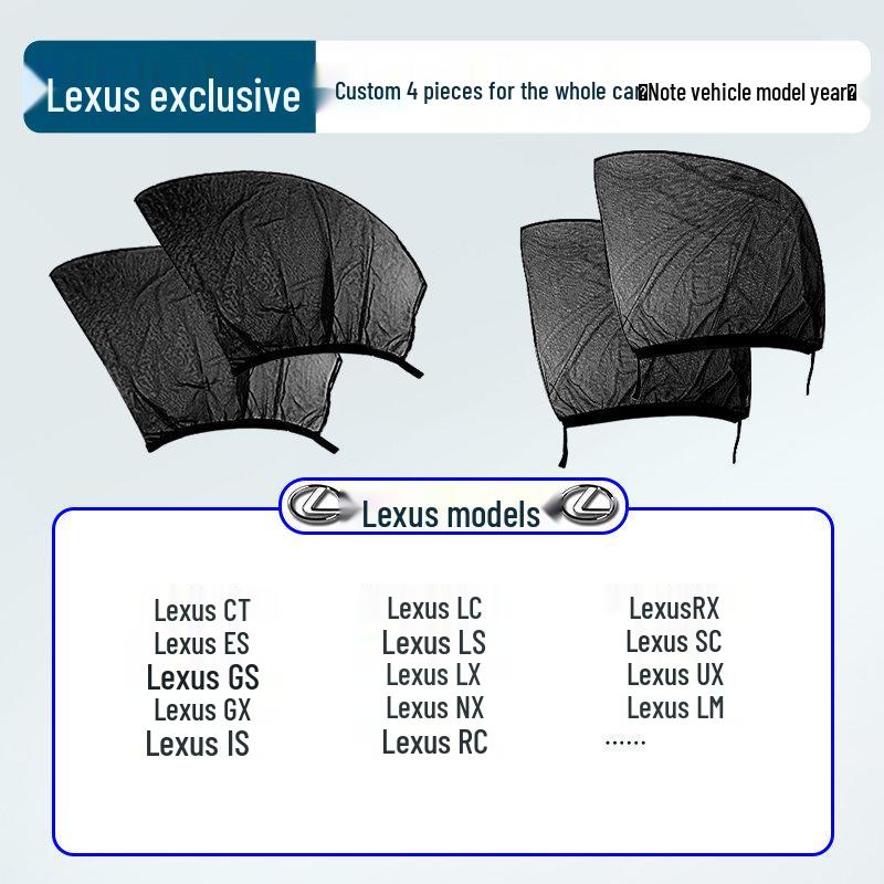 Japanese Car Window Sunshade & Mosquito Screen - Heat Insulation & Insect Protection Curtain