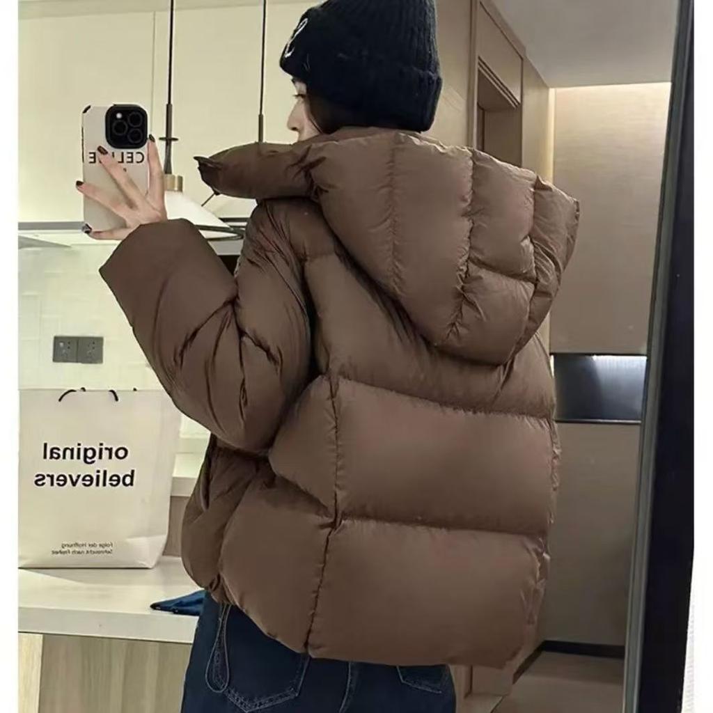 Down Cotton-padded Jacket for Women Short Hooded Thick Cotton-padded Jacket Breadcoat Loose Winter Cotton-padded Jacket