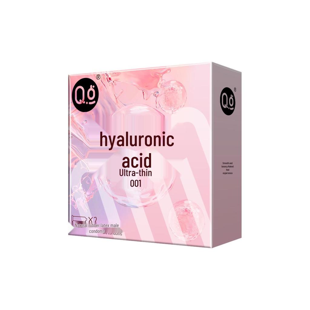 Q-point Ultra-Thin Hyaluronic Acid Condoms: Long-Lasting and Safe for Enhanced Pleasure.
