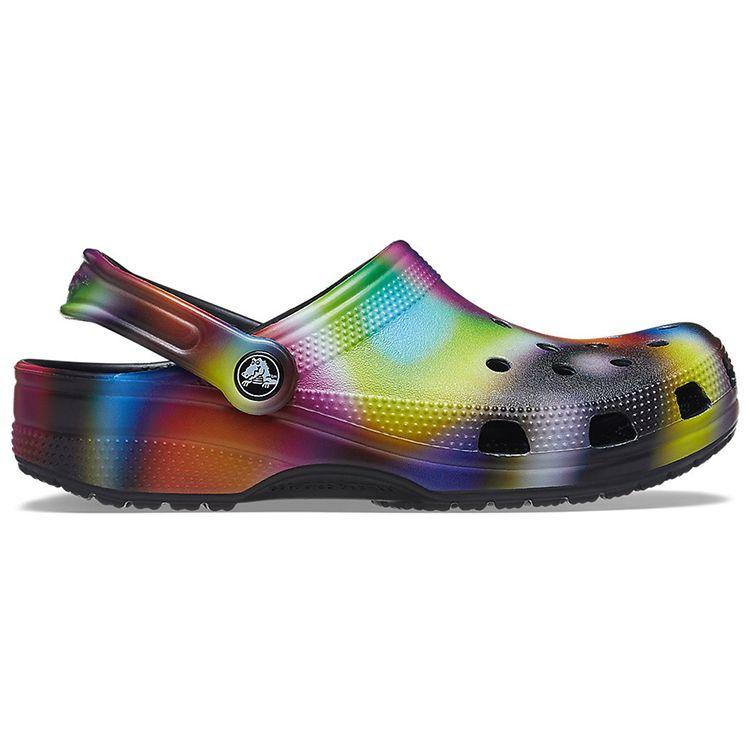 Crocs Classic Clog Casual Comfortable Hole Sandals Unisex Footwear Black Multicolor 207556-0C4
