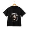 Black Labradoodle T-Shirt - Unisex Cute Dog Face Cartoon Graphic Pet Tee