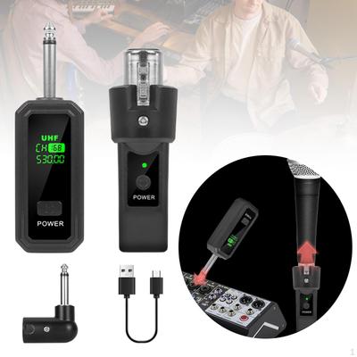 Audio Transmitter Receiver System for XLR and Guitar