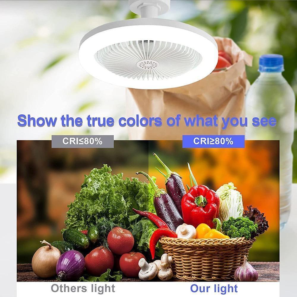 Fan Chandelier E27 Light Holder Ceiling Fan Lights with Remote Control Mute Dimmable Timing 3-blade for Living Room Study