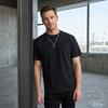 Herren Rundhals-T-Shirt Einfach Einfarbig Sommer-T-Shirt Atmungsaktiv Locker Geschnitten Stilvolles T-Shirt für Büro Dating Party Streetwear