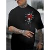 Neues stilvolles lässiges Herren-T-Shirt mit kurzen Ärmeln und Rundhalsausschnitt, lockere Passform, Oversized, cool, lässig und modisch