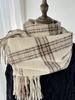 Women Winter Vintage Knitted Scarf Headscarf Ladies Men Casual Plaid Tassel Warm Scarve Mujer Male Wrap Shawl Unisex New Korean