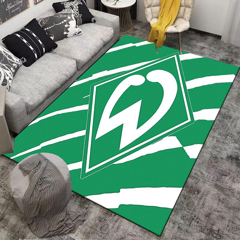 Green Diamond Symbol Carpet suitable as a non-slip mat for the living room or bedroom sofa
