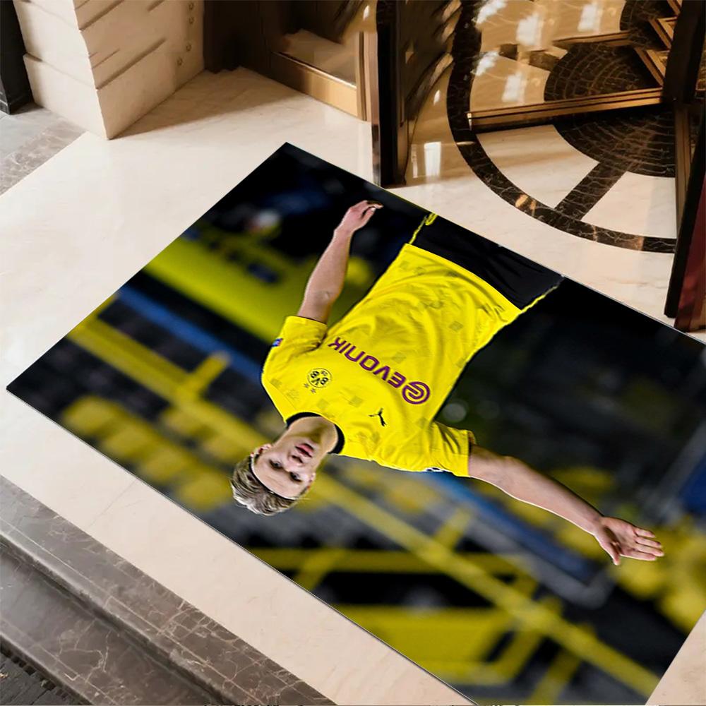 Borussia Dortmund's Star Player Area Rug Perfect for Entryway Outdoor Study room Playrooms Anti-slip Rug Anime Office Decor Best for Christmas