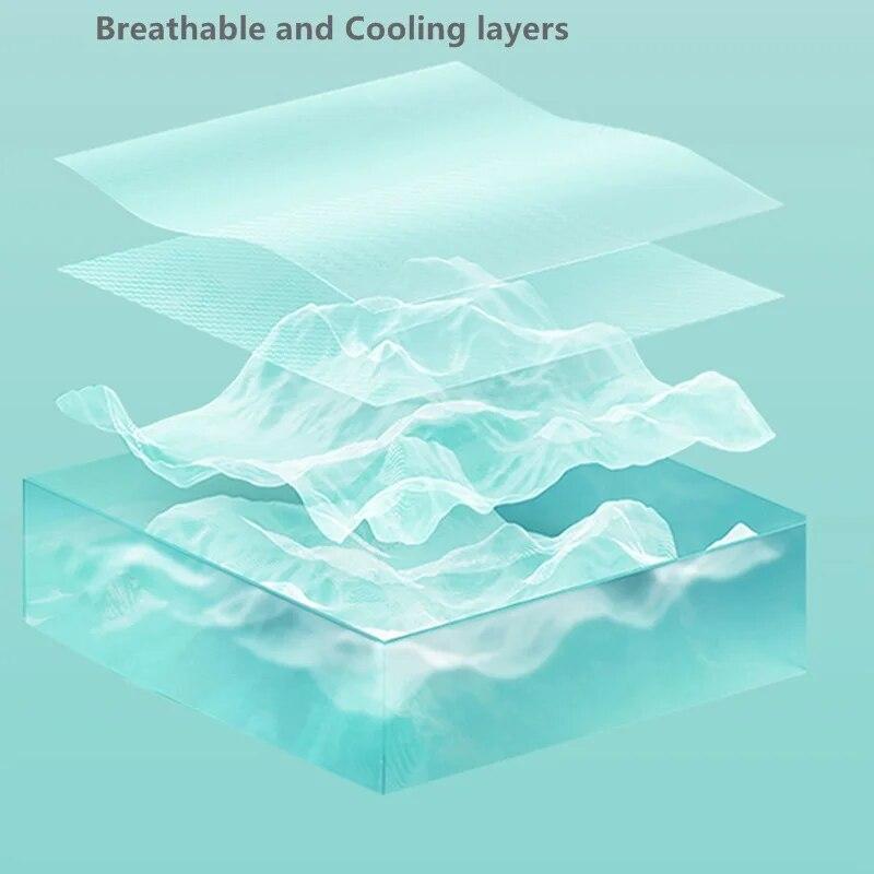 Ice Cooling Blankets Breathable Smooth Air Condition Comforter Lightweight Summer Quilt with Double Side Cold Cooling Fabric