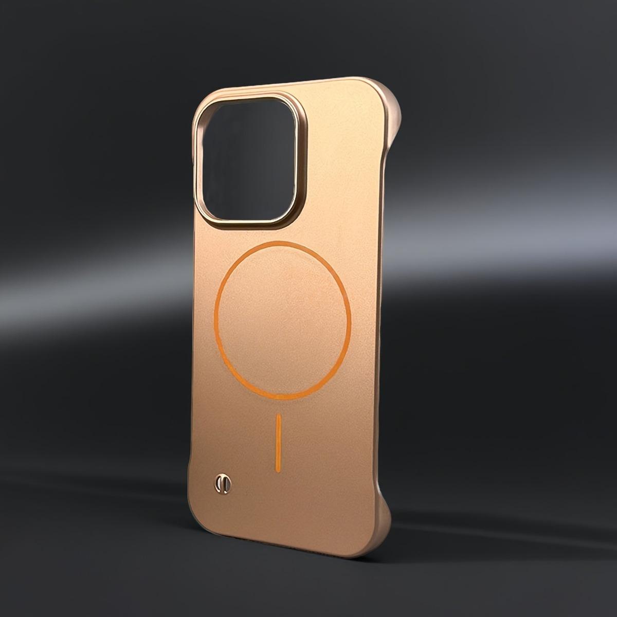 

PC Frameless Magnetic Phone Case For iPhone 17 16 15 14 13 12 Pro Max Air For Magsafe Wireless Charge Heat Dissipation Cover iPhone 12 Pro