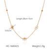 French Vintage Freshwater Pearl Necklace Beaded Choker Light Luxury Titanium Steel Necklace Non Fading