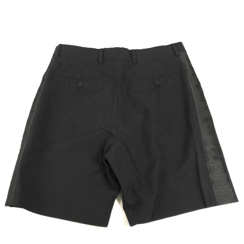 FENDI FB0521 FENDACE logo Pants Shorts Bottoms Apparel Shorts Black