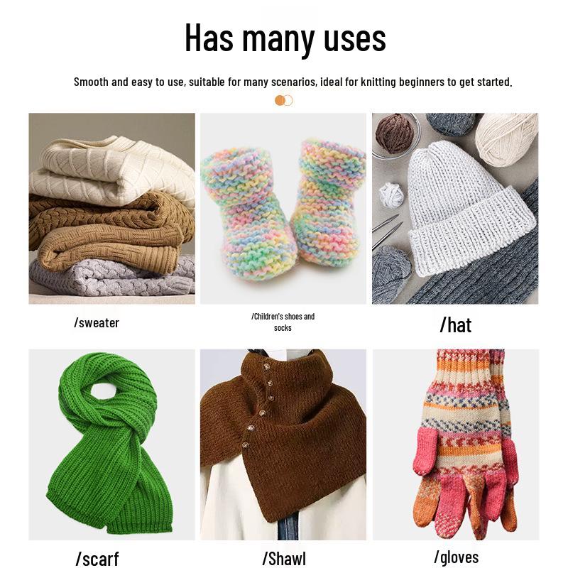 Handmade Circular Knitting Needles for DIY Sweaters and Scarves