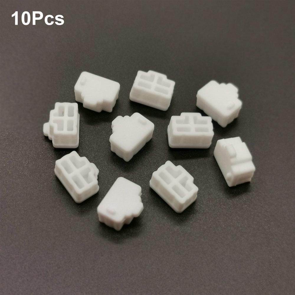 

10 шт., разъем для ТВ-разъема, сетевой разъем RJ45, силиконовая пылезащитная заглушка, крышка 10PCS-White