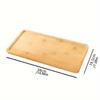 1 Pc Wooden Tray Simple Square Large Bread Tray, Thickened Restaurant Tea House Tray Cafe Drink Tray for Home Kitchen