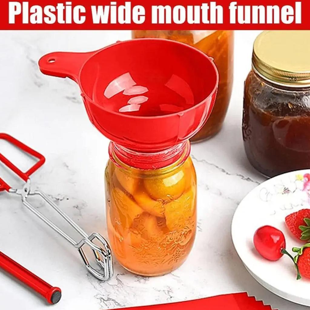 6PCS Canning Essential Set With Magnetic Lid Lifter Jar Gripper Bubble Removers Durable Tool For Safe Fruit Vegetable Preservations