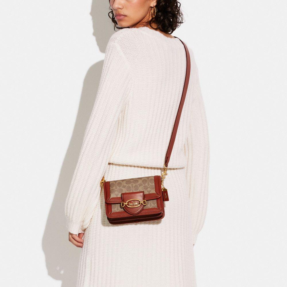Coach Signature Canvas Colorblock Horse And Carriage Crossbody Bag C8469-B4NQ4
