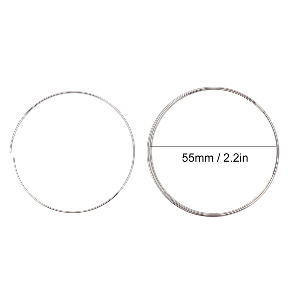 100pcs 55mm Diameter Memory Steel Wire Metal Material Spiral Jewelry Wire  DIY Jewelry Making