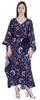 Moomaya Printed Sleep Loungewear For Women Kimono Sleeves Kaftan Resort Dress  Maternity