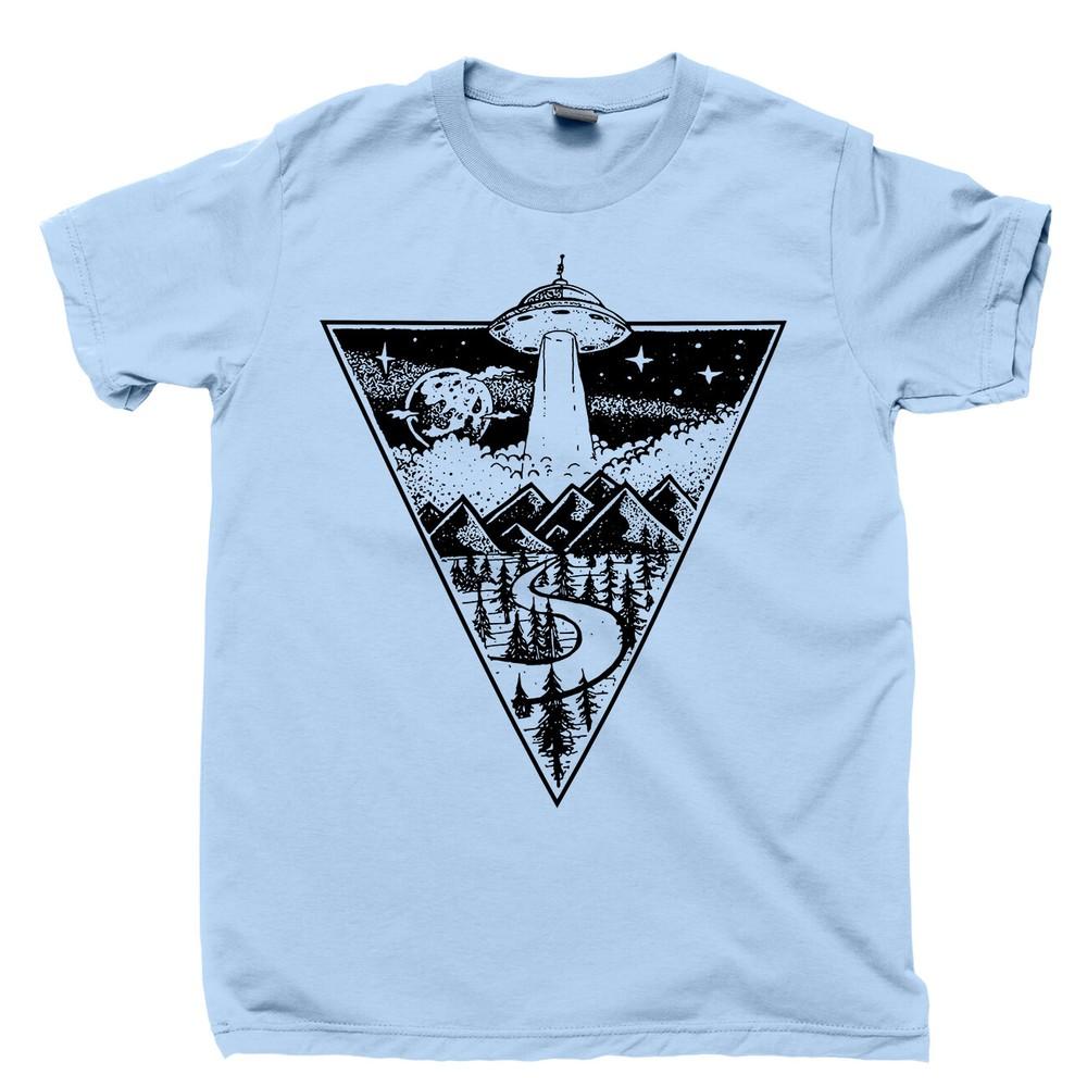 

Aliens T Shirt Spaceship Pyramids Stars Mars Space Tattoo DVD Blu Ray Poster Tee XL