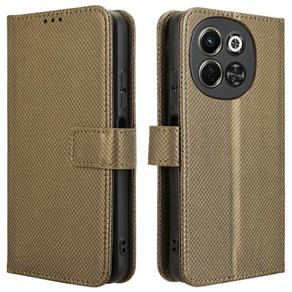 

For TECNO Spark 30 5G KL8/Pova 6 Neo 5G Case PU Leather Diamond Texture Wallet Phone Cover B