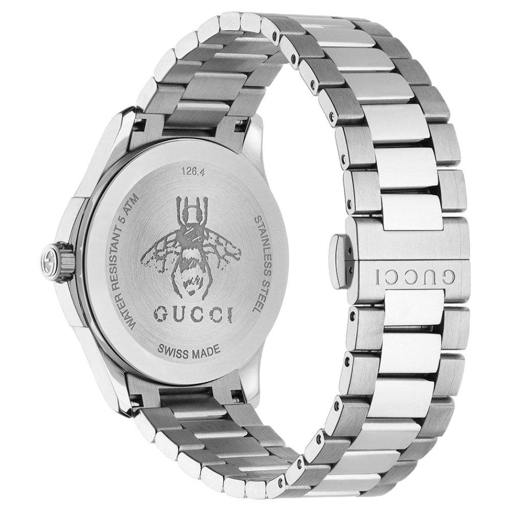 Gucci Orologio unisex con quadrante argento G-Timeless YA1264028A