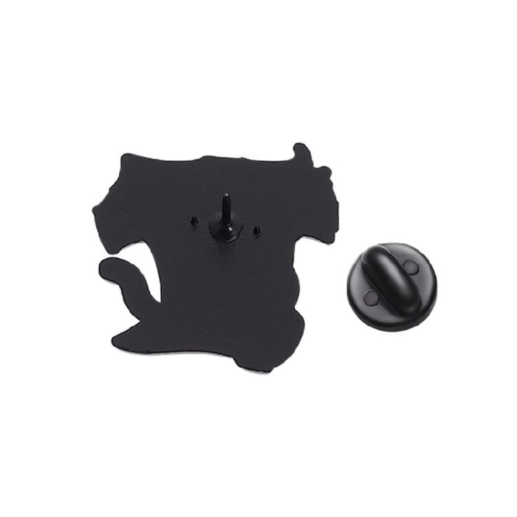 Quirky Kitten Pin Lightweight Fashion Decoration Practical Metal Accessory For Pet Enthusiasts And Colleagues