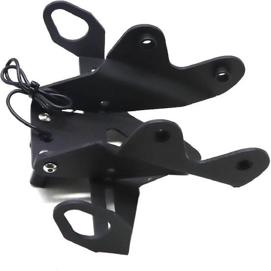 Adjust The Folding Compatible with Yamaha MT09 MT-09 MT 09 2024 2025 Motorcycle License Plate Holder LED Light Tail Tidy Fender Eliminator