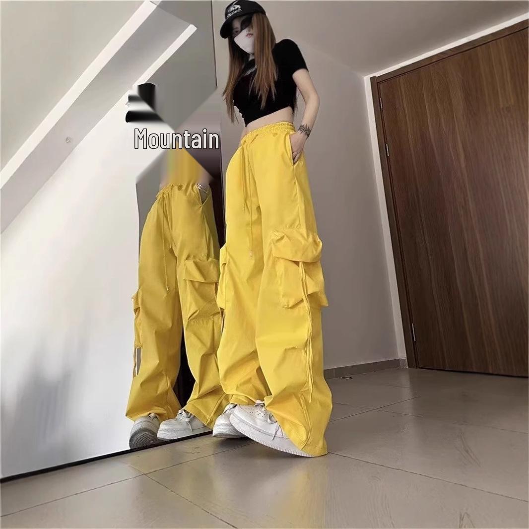 

2025 Women s High Waist Retro Wide-Leg Summer Work Pants XXL