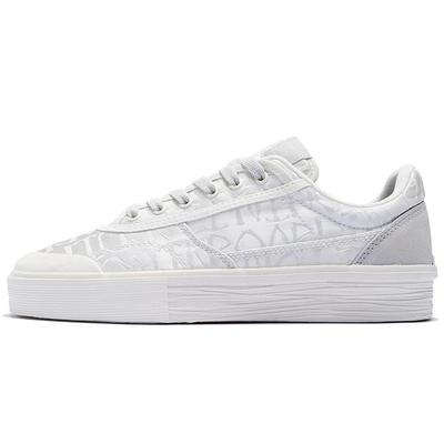 Li Ning 50/50 Low Top Skateboard Shoes Women's White Gray AECS040-2