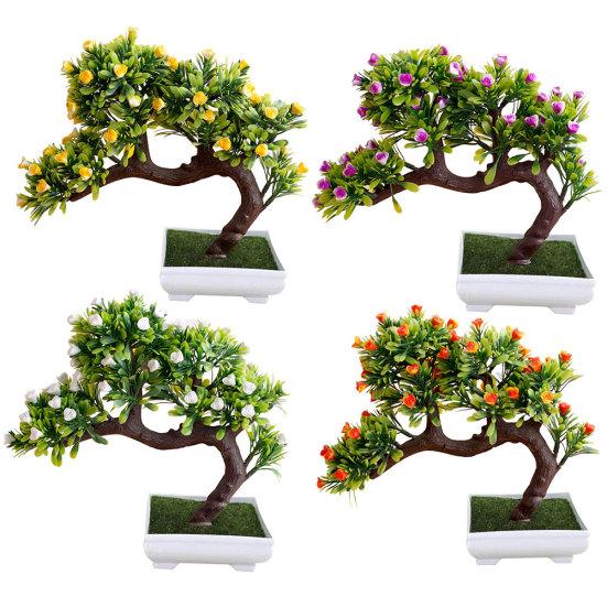 1ks umělý květináč na stromeček Bonsai Stage Garden Wedding Party Balcon Decor