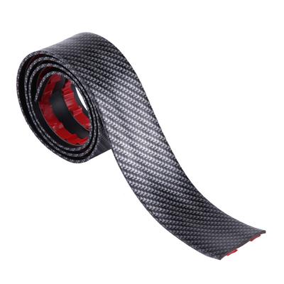 Car Stickers Carbon Fiber Rubber Styling Door Sill Guards Protector Universal (5 * 100cm)