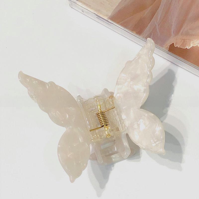 

Французская милая корейская шпилька-бабочка - зажим для волос «Акула» из акрила и ацетата для хвостиков null белый