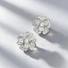 Exquisite S925 Silver Diamond Flower Stud Earrings - 2026 Fashionable Design