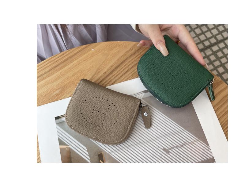 Women's Genuine Leather Card & Coin Purse - 2025 New Cowhide Key, Lipstick, ID Holder