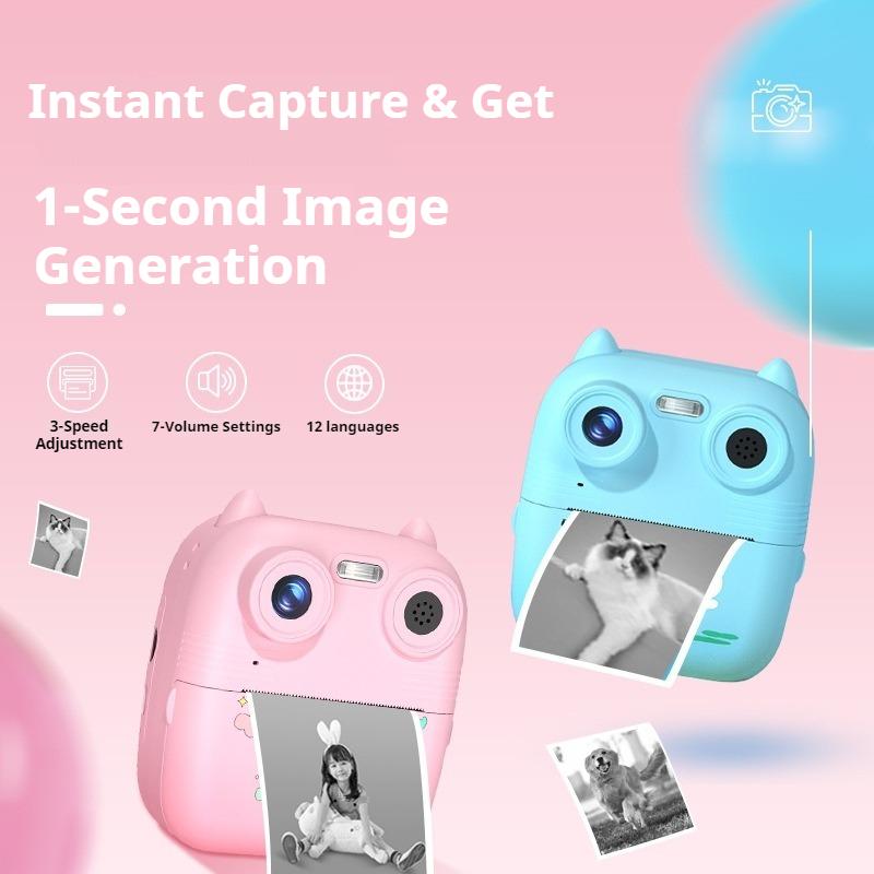 Children's Polaroid print camera high definition photo video gift box toy