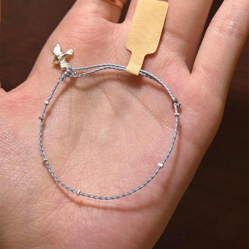 Dynamic Flying Swallow Hand Rope Female New Popular Design Small and Popular Simple Ins Style Fashionable and Versatile Bracelet