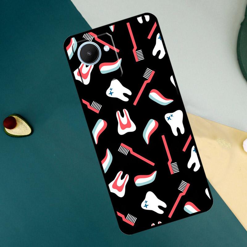 

Dentist Tooth Dental Hygienist For Realme GT7 Pro GT6 C67 C65 C63 C61 C55 C53 C51 C35 C71 C75 11 12 13 14 15 Pro Plus Case Realme C25 C25s