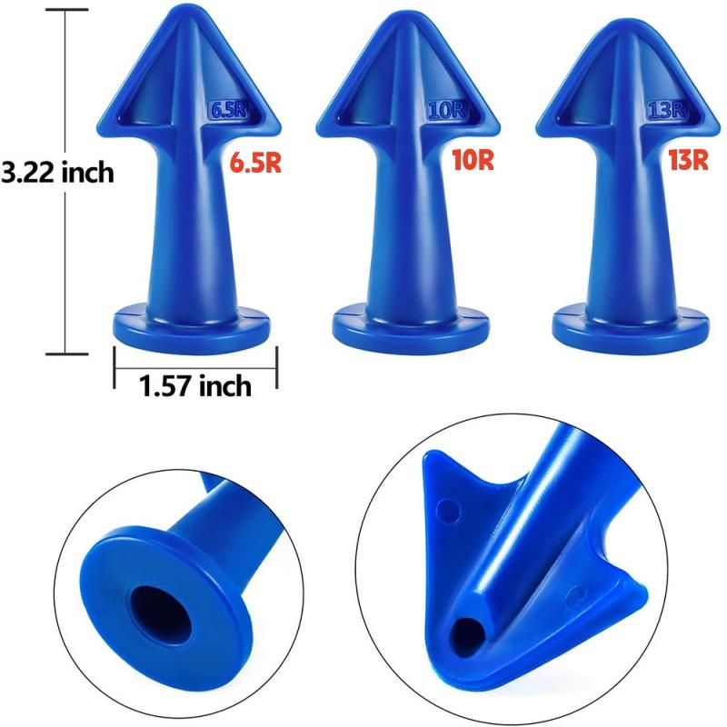 5Pcs Silicone Caulking Tools Sealant Applicator Finishing Tool Grout Remove Scraper Caulk Remover Glass Glue Angle Scraper 5 In1