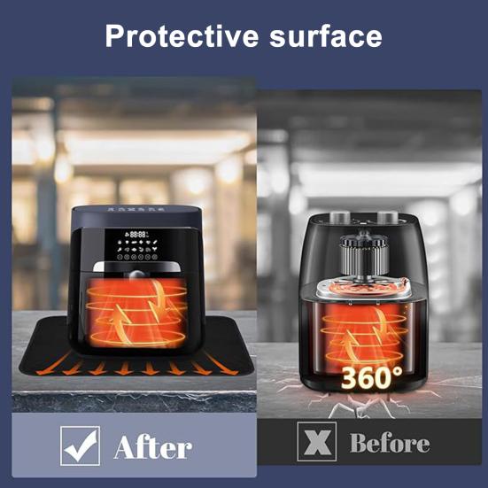 Heat Resistant Protective Pad for Air Fryer Coffee Maker Non-slip Countertop Mat Oil Stain Resistant Kitchen Appliance Accessory