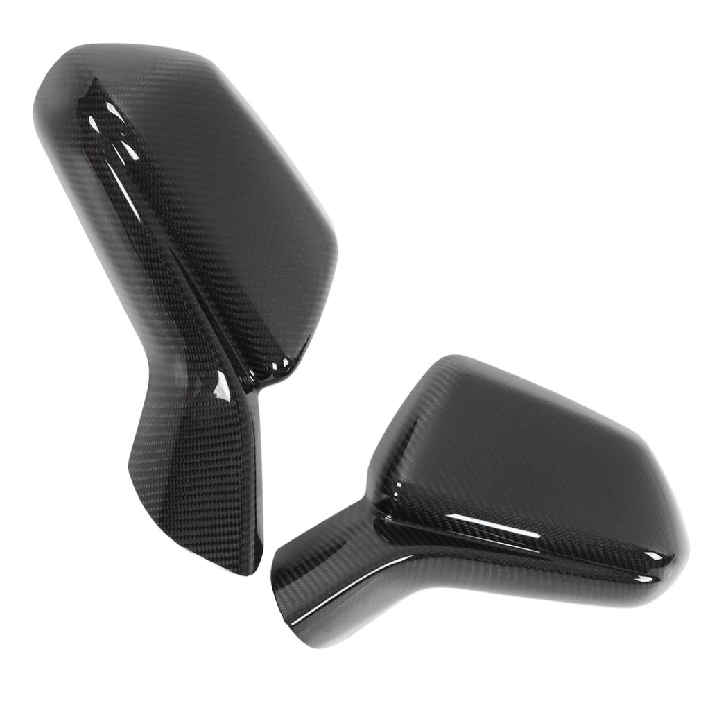 2Pcs Set Carbon Fiber Rearview Side Mirror Cover Replacement for Chevy Camaro 2015‑2021