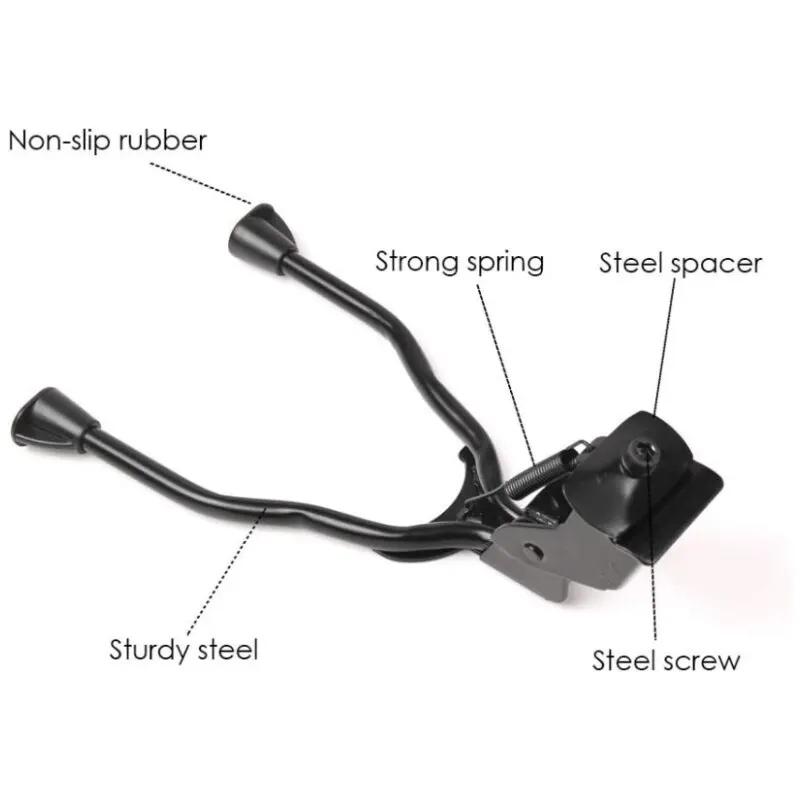 Stainless Steel Foldable Bike Kickstand Double Leg Kickstand Intermediate Stand for Mountain Bikes for Road Bikes