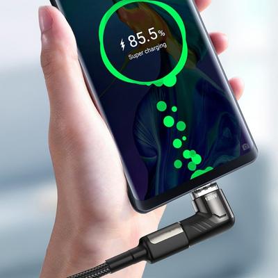 90-Grad-USB-Typ-C-Magnetadapter 120W Strom Schnellladung Telefon Magnetischer Konverter Mini Tragbarer Winkel Magnetischer Adapter