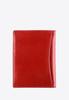 Wittchen Porte-documents en cuir pour femme avec poche, Marron foncé, Rouge, Cuir naturel