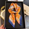 Animal Flower Simulation Silk Printing Silk Scarf Square Scarf High-end Shawl Sunscreen Neck Professional Scarf Headscarf Scarf