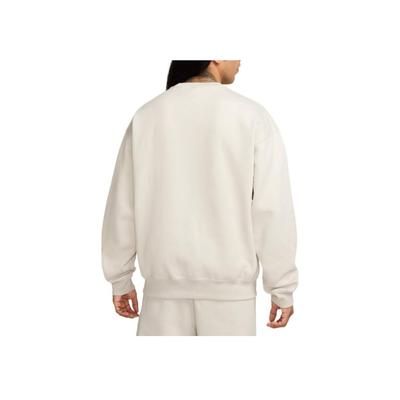 Nike Moletom Masculino de Cor Sólida, Corte Solto, Manga Longa, Tops Brancos DX1361-072