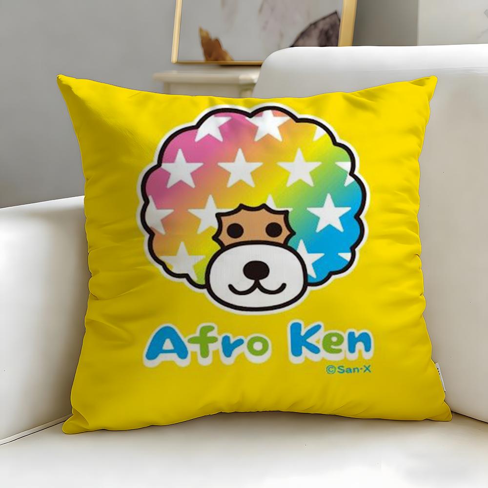

classic cartoon character Afro Ken Cushion Cover Soft EasyWash Pillow Case Versatile for Couch Bed Travel and Office 30X30cm
