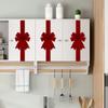 Christmas Cabinet Ribbons Bows For Kitchen Large Christmas Door Ribbon Cabinet Bows For Gifts Xmas Tree Home Wall Furniture Party Decorations