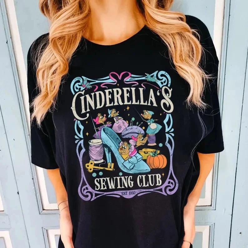 Cute Cinderellas Sewing Club Jaq Gus TShirt S